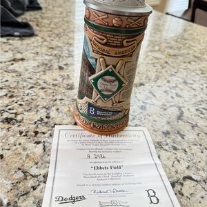 Cooperstown Collection Brooklyn Dodgers Ebbets Field. Collectible Beer Stein